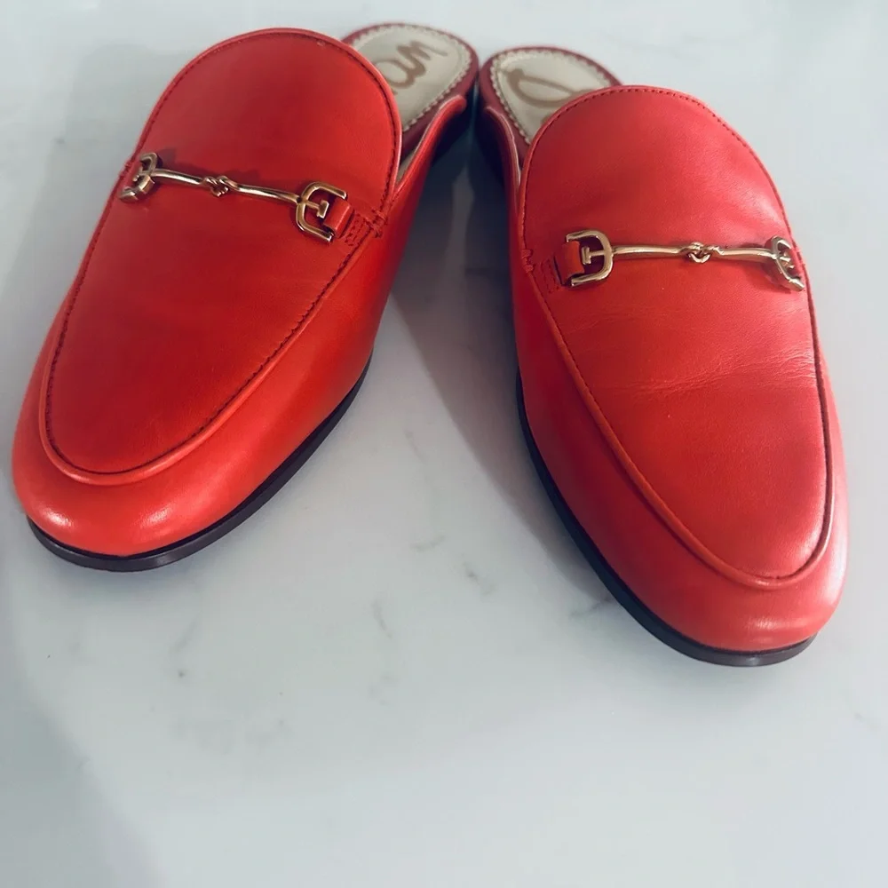 Sam Edelman Red Linnie Mule Women's  Size 7.5 - Picture 4 of 11